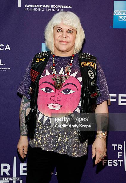 Genesis Breyer P-Orridge attends the premiere of "The Ballad of Genesis and Lady Jaye" during the 2011 Tribeca Film Festival at AMC Loews Village 7...