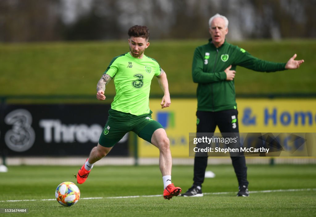 Republic of Ireland Training Session and Press Conference