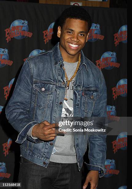 Tristan Wilds visits Planet Hollywood Times Square on April 22, 2011 in New York City.