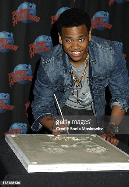 Tristan Wilds visits Planet Hollywood Times Square on April 22, 2011 in New York City.