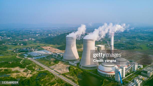thermal power plant - thermal power station stock pictures, royalty-free photos & images