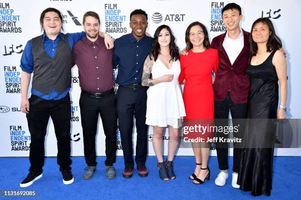 The cast and crew of 'Minding the Gap' attend the 2019 Film Independent Spirit Awards on February 23, 2019 in Santa Monica, California.