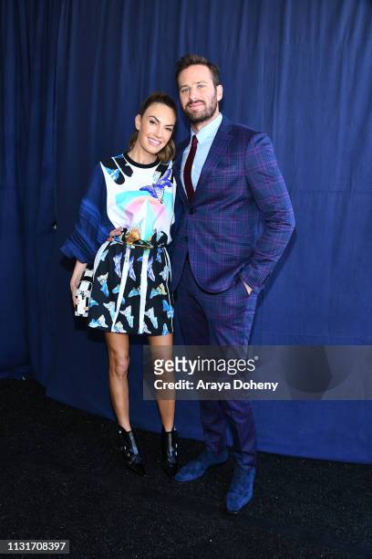 Elizabeth Chambers and Armie Hammer at the 2019 Film Independent Spirit Awards on February 23, 2019 in Santa Monica, California.