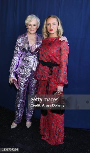 Glenn Close and Annie Maude Starke at the 2019 Film Independent Spirit Awards on February 23, 2019 in Santa Monica, California.