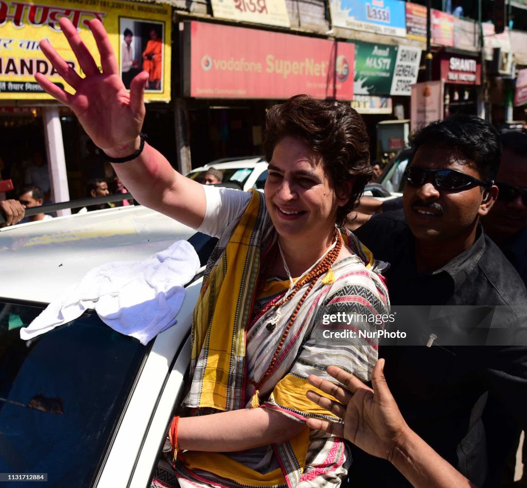 Priyanka Gandhi In Varanasi