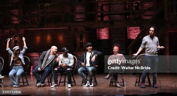 Elizabeth Judd, Greg Treco, Terrance Spencer, Anthony Lee Medina, Sasha Hollinger with Lin-Manuel Miranda making a surprise appearance during a Q & A...