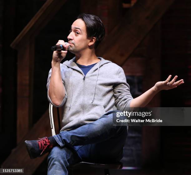 Lin-Manuel Miranda makes a surprise appearance during a Q & A before The Rockefeller Foundation and The Gilder Lehrman Institute of American History...