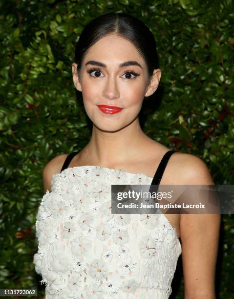 Audrey Gelman attends Charles Finch And CHANEL's 11th Annual Pre-Oscar Awards Dinner at Polo Lounge at The Beverly Hills Hotel on February 23, 2019...