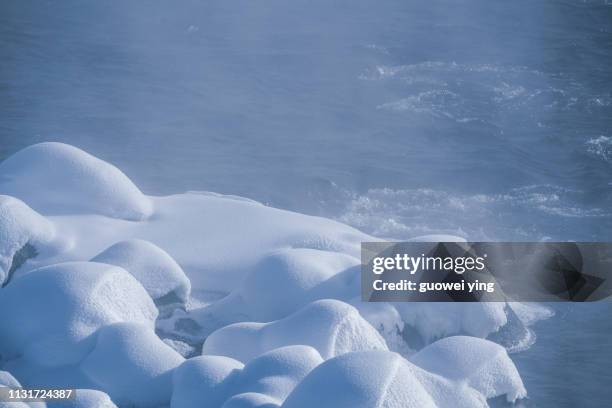 fresh snow surface - 特寫 ストックフォトと画像