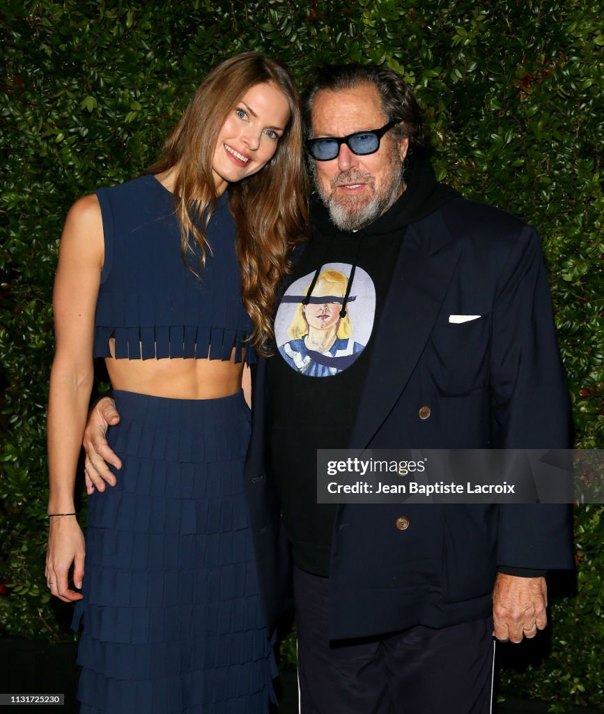 Louise Kugelberg and Julian Schnabel attend Charles Finch And... News