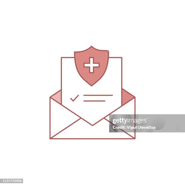 document flat vector icon. archive data file symbol illustration. - record management stock illustrations