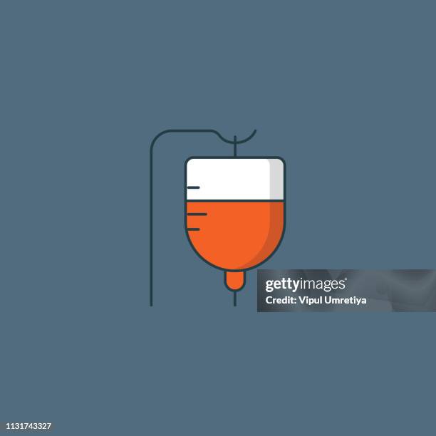 vector iv bag icon. - plasma bag stock illustrations
