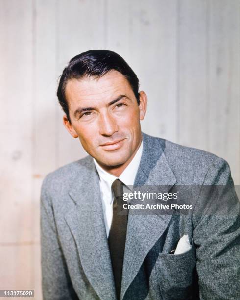 American actor Gregory Peck in the 1950's.