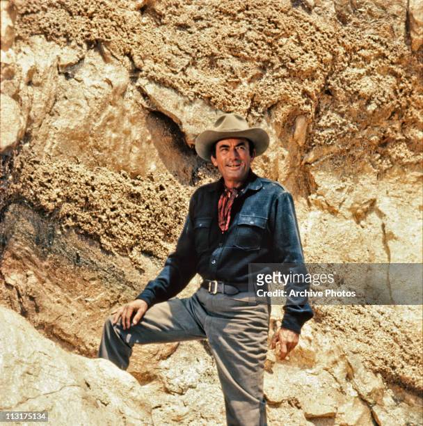 American actor Gregory Peck in the film 'Mackenna's Gold' in 1969.