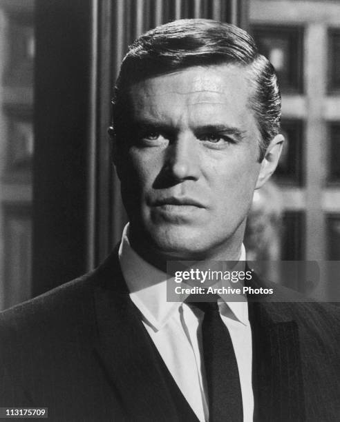 Portrait of American actor George Peppard circa 1961.