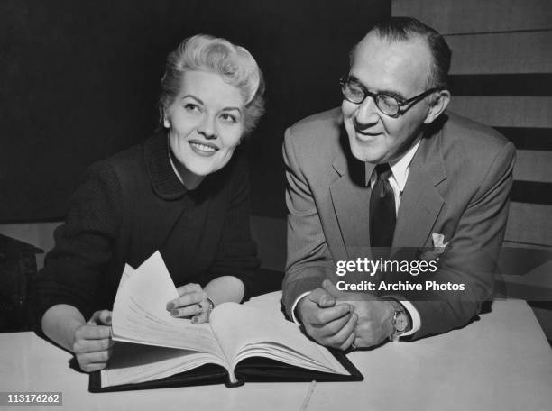 American singer Patti Page with bandleader Benny Goodman in 1950's.