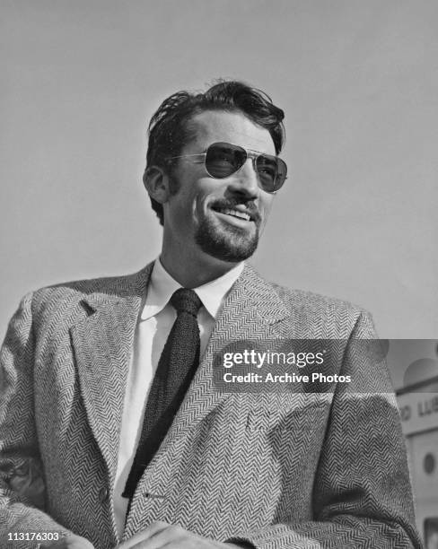American actor Gregory Peck in San Francisco circa 1948.