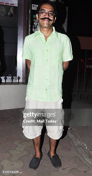 Vrajesh Hirjee at Kushal Punjabi's birthday bash at Andheri, Mumbai on April 25, 2011.