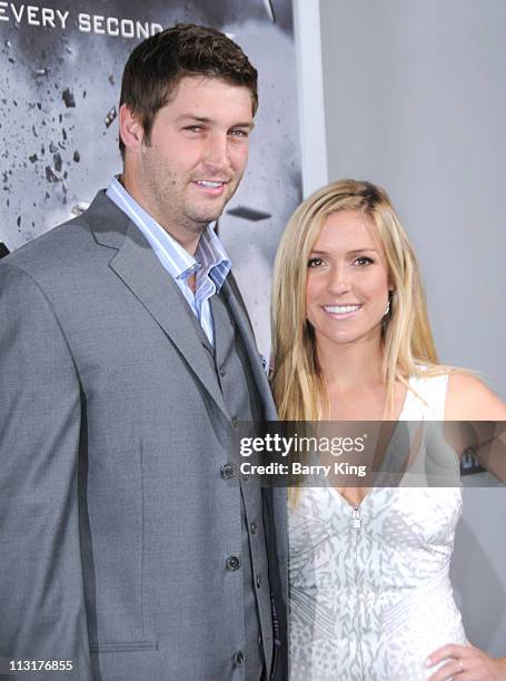 Athlete Jay Cutler and actress Kristin Cavallari arrive at the Los Angeles premiere of "Source Code" held at ArcLight Cinemas Cinerama Dome on March...