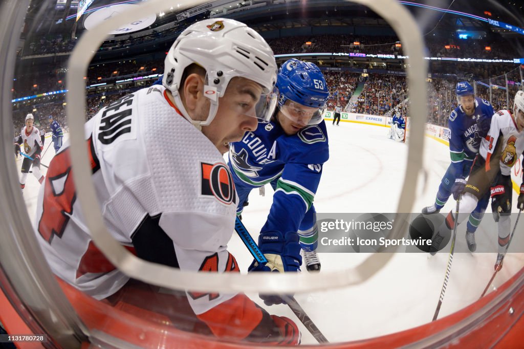 NHL: MAR 20 Senators at Canucks