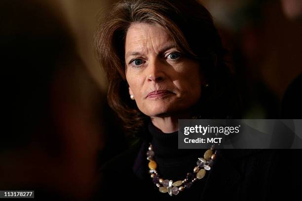 Sen. Lisa Murkowski is shown on Capitol Hill in Washington, DC, on March 3, 2009.