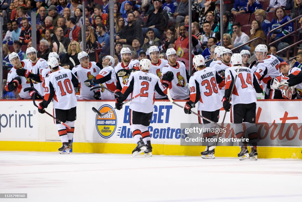 NHL: MAR 20 Senators at Canucks