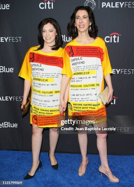 Rachel Bloom and Aline Brosh McKenna attend the Paley Center For Media's 2019 PaleyFest LA - "Jane The Virgin" and "Crazy Ex-Girlfriend": The...