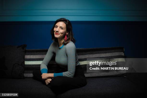 Mexican director Lila Aviles poses during a photo session in Paris on March 21, 2019.