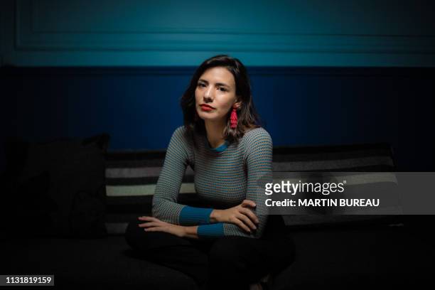 Mexican director Lila Aviles poses during a photo session in Paris, on March 21, 2019.
