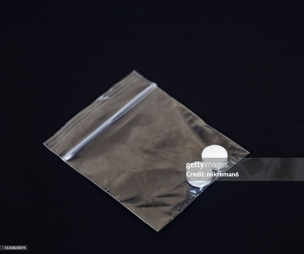 Hard drugs in drug packets