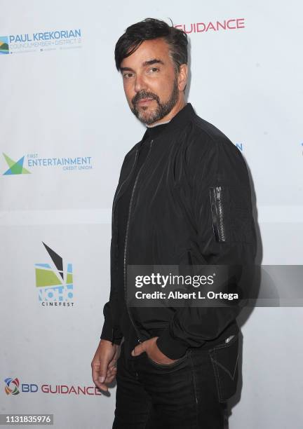 Jeff Marchelletta arrives for the 6th Annual North Hollywood CineFest Opening Night held at The Federal Bar on March 20, 2019 in North Hollywood,...