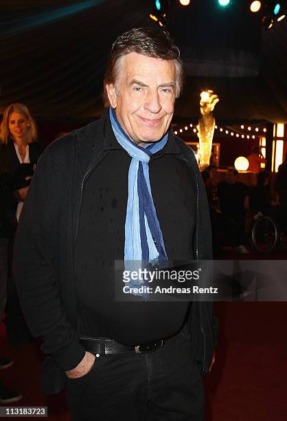 Jazz musician Rolf Kuehn attends the Meret Becker & The Tiny Teeth berliNoise at the theater Tipi am Kanzleramt on April 26, 2011 in Berlin, Germany.