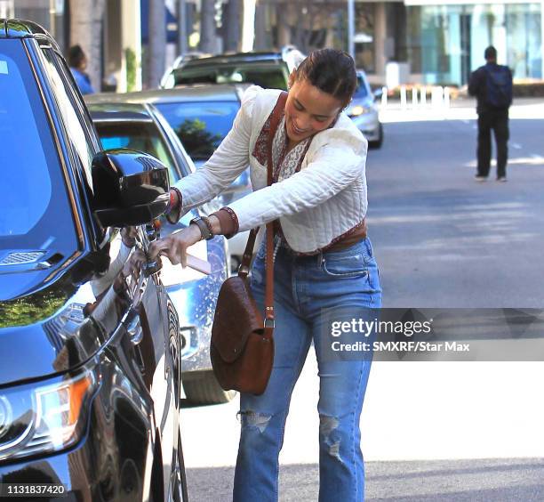 Paula Patton is seen on March 20, 2019 in Los Angeles, California.