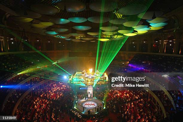 General View of the Albert Hall during the Ultimate Fighting Championship, "Brawl in the Royal Albert Hall", in the Royal Albert Hall London, England...