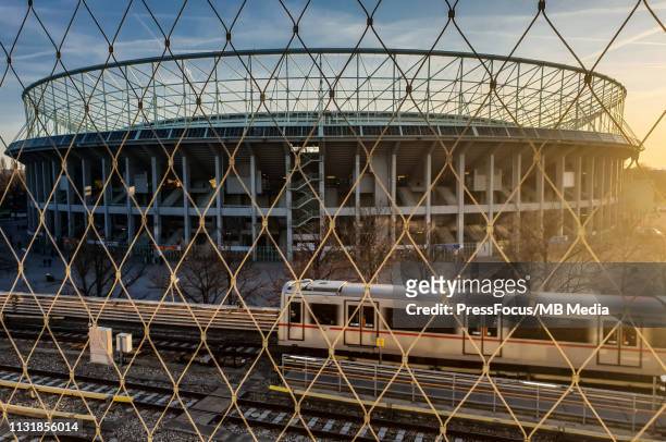 General view of Ernst-Happel Stadion before the 2020 UEFA European Championships group G qualifying match between Austria and Poland at Ernst Happel...