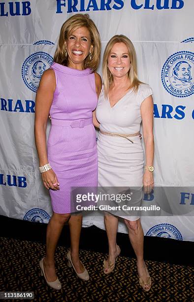Hosts Hoda Kotb and Kathie Lee Gifford attend An Afternoon Of Wit, Wisdom & Wine at New York Friars Club on April 26, 2011 in New York City.