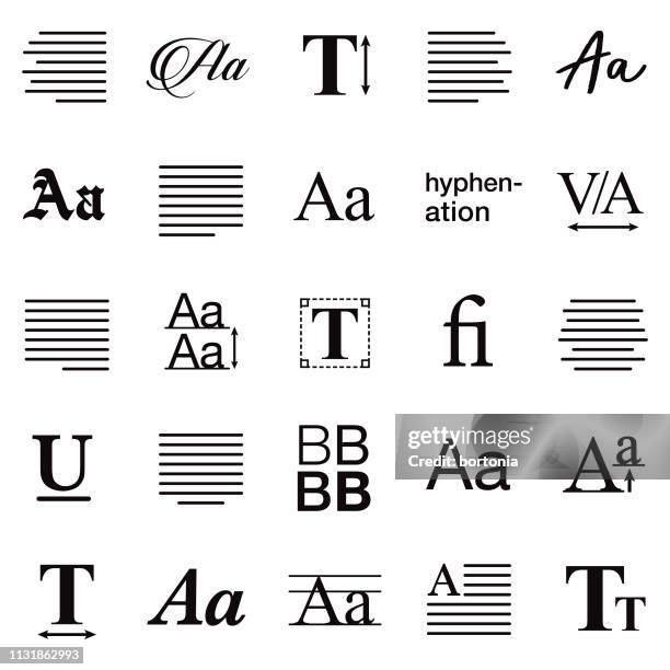 illustrations, cliparts, dessins animés et icônes de typographie fine line icon set - empty text box