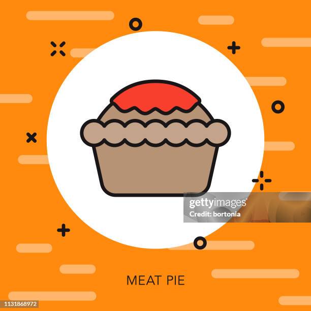 meat pie australia icon - beef pie stock-grafiken, -clipart, -cartoons und -symbole