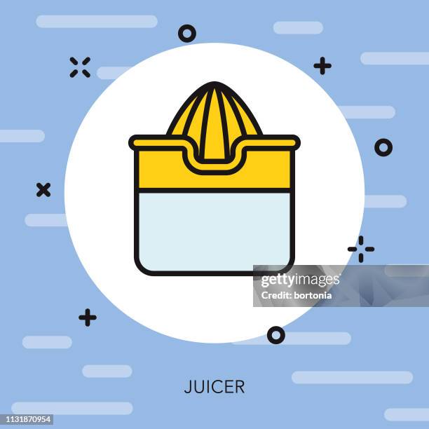 juicer bartending icon - squeeze stock illustrations