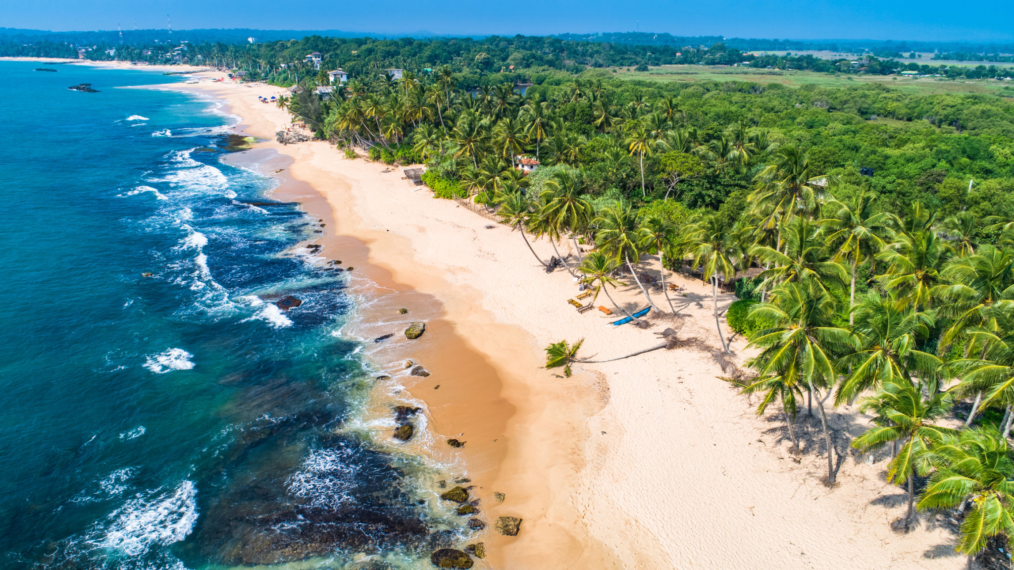 Aerial. Tangalle beach. Sri Lanka. Aerial. Tangalle beach. Sri Lanka.