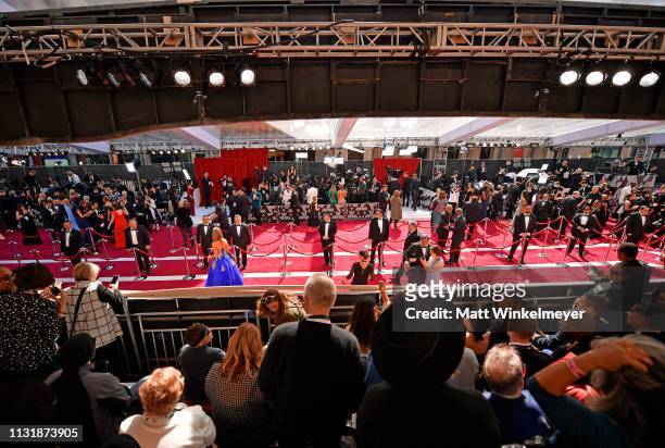 General view of atmosphere on the red carpet at the 91st Annual Academy Awards at Hollywood and Highland on February 24, 2019 in Hollywood,...