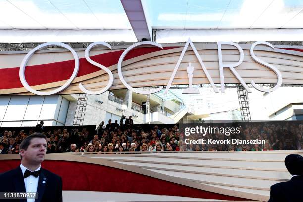 General view of atmosphere on the red carpet at the 91st Annual Academy Awards at Hollywood and Highland on February 24, 2019 in Hollywood,...