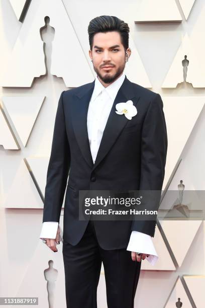Adam Lambert attends the 91st Annual Academy Awards at Hollywood and Highland on February 24, 2019 in Hollywood, California.