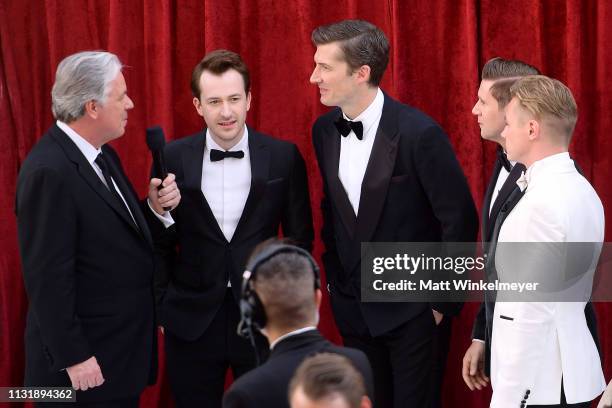 Chris Connelly with Joseph Mazzello, Gwilym Lee, Allen Leech, and Ben Hardy attend the 91st Annual Academy Awards at Hollywood and Highland on...