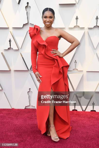 Jennifer Hudson attends the 91st Annual Academy Awards at Hollywood and Highland on February 24, 2019 in Hollywood, California.