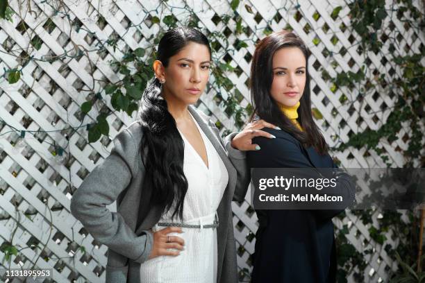 Actresses Stephanie Beatriz and Melissa Fumero are photographed for Los Angeles Times on February 22, 2019 in Hollywood, California. PUBLISHED IMAGE....