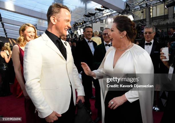 Screenwriter Jeff Whitty and Melissa McCarthy attend the 91st Annual Academy Awards at Hollywood and Highland on February 24, 2019 in Hollywood,...