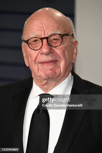 Rupert Murdoch attends 2019 Vanity Fair Oscar Party Hosted By Radhika Jones at Wallis Annenberg Center for the Performing Arts on February 24, 2019...