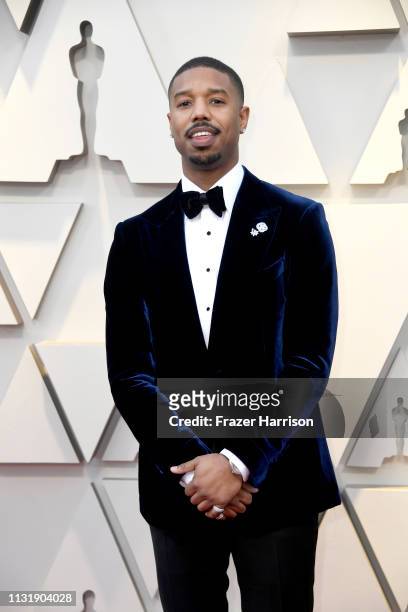 Michael B. Jordan attends the 91st Annual Academy Awards at Hollywood and Highland on February 24, 2019 in Hollywood, California.