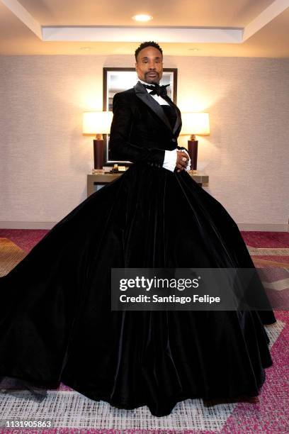 Billy Porter prepares for the 91st Academy Awards at Lowes Hollywood Hotel on February 24, 2019 in Hollywood, California.